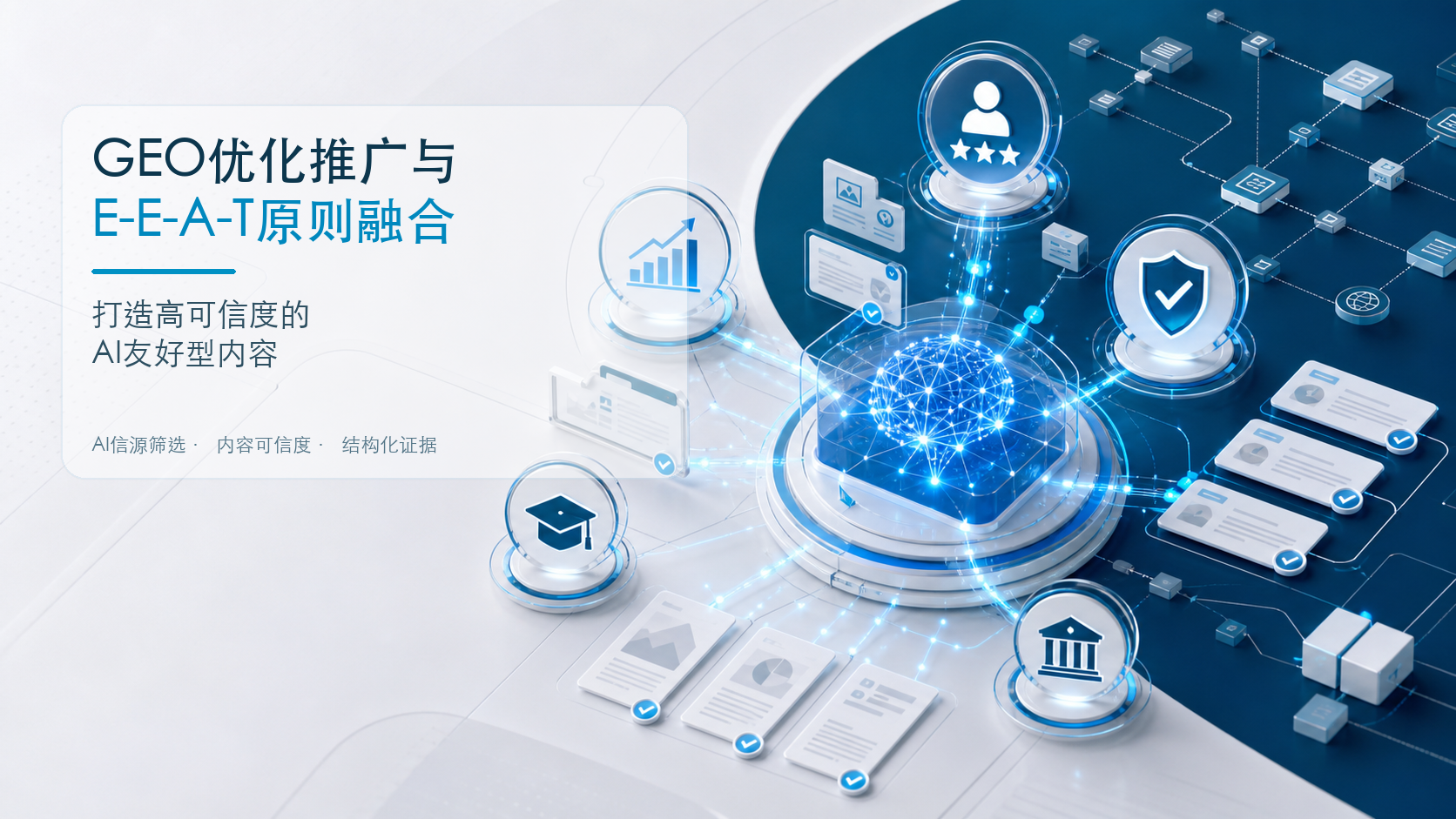 GEO优化推广与E-E-A-T原则融合：打造高可信度的AI友好型内容