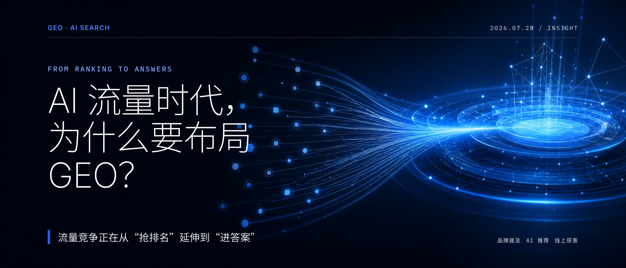 AI 流量时代，企业为什么要尽早布局 GEO？